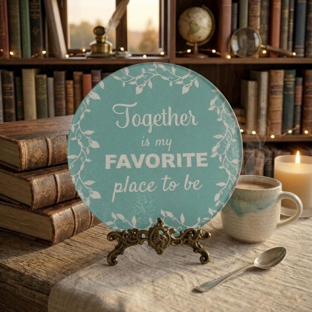 Decorative Farmhouse Plate Cottagecore Shelf Decor Rustic Home Accent Gift New